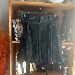 Zara Black High Waist Women Shorts